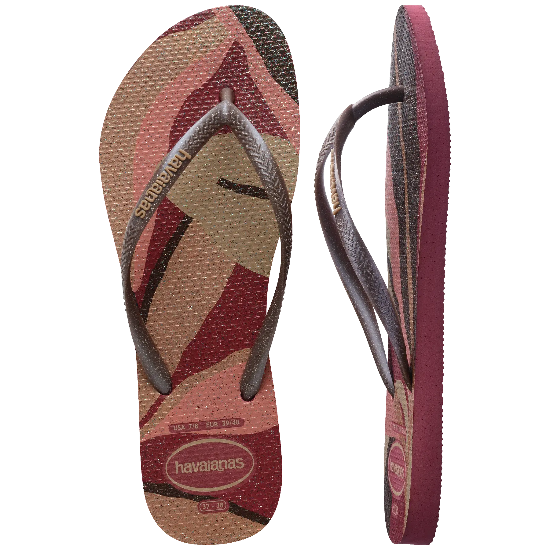 Women's Slim Palette Glow Flip Flops - Image 3