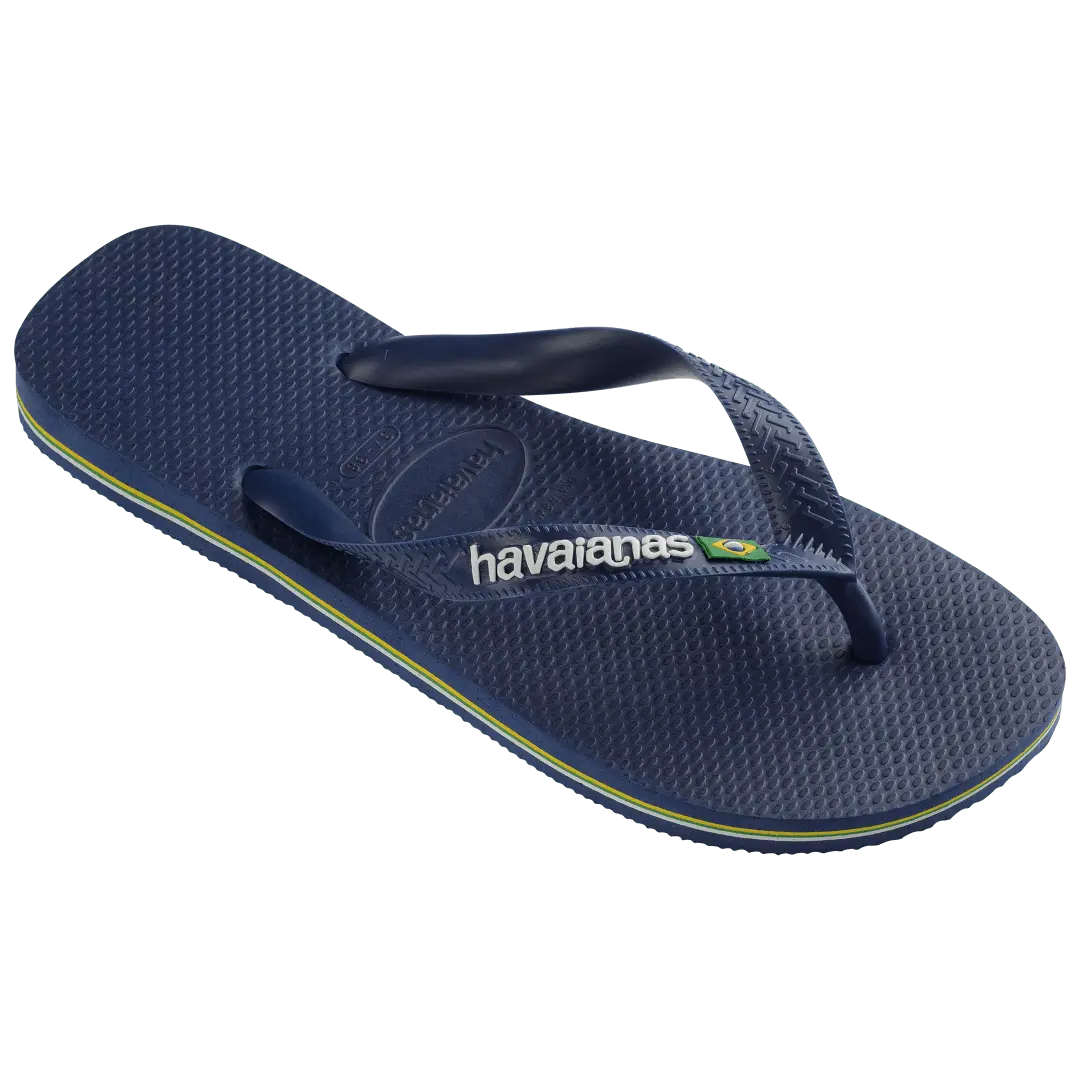 Men's Brazil Logo Flip Flops - Image 2
