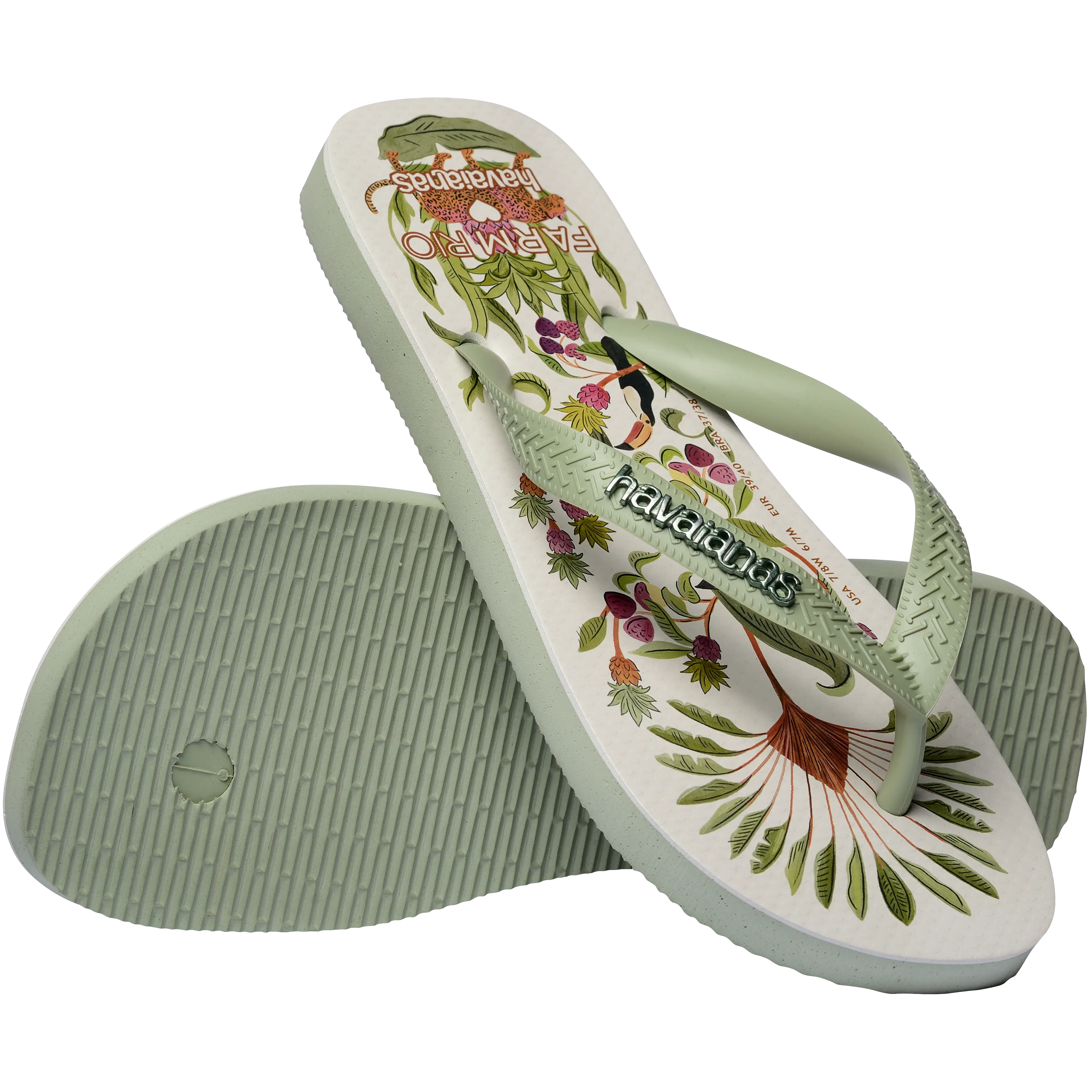 Women's FARM Rio Sweet Forest Flip Flops - Image 3