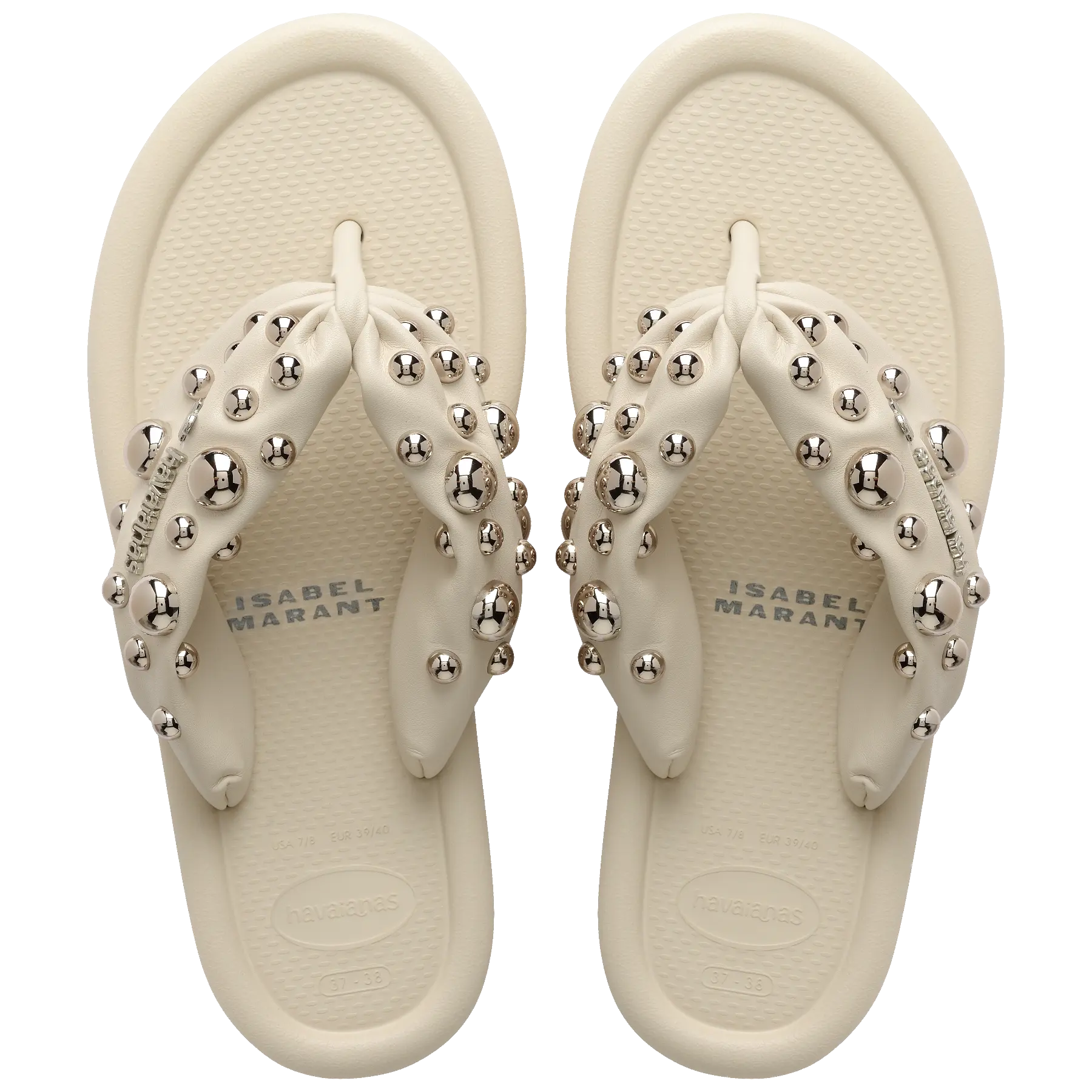 Women's Isabel Marant Maxi Puffed Studs Flip Flops