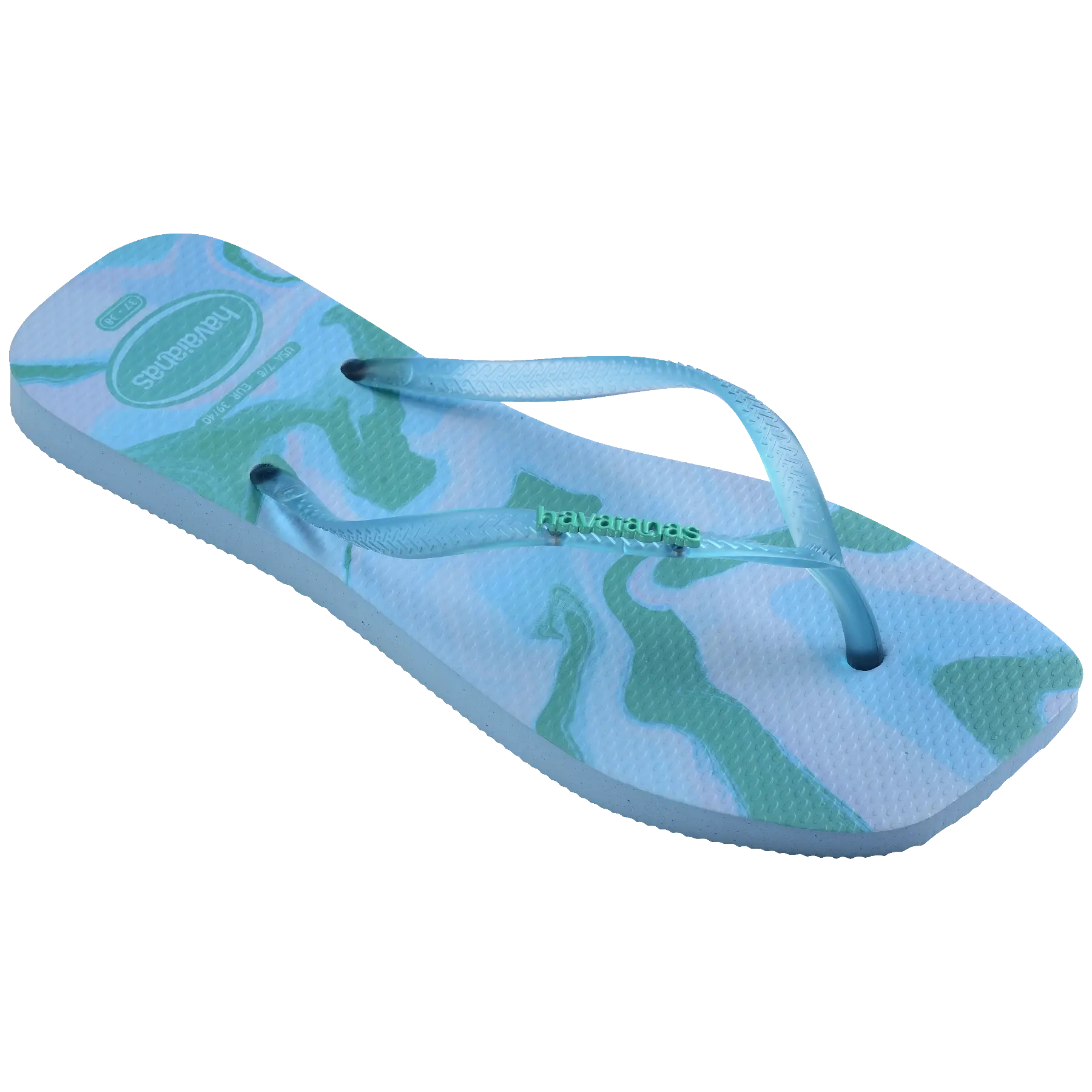 Women's Slim Square Jelly Flip Flops - Image 4
